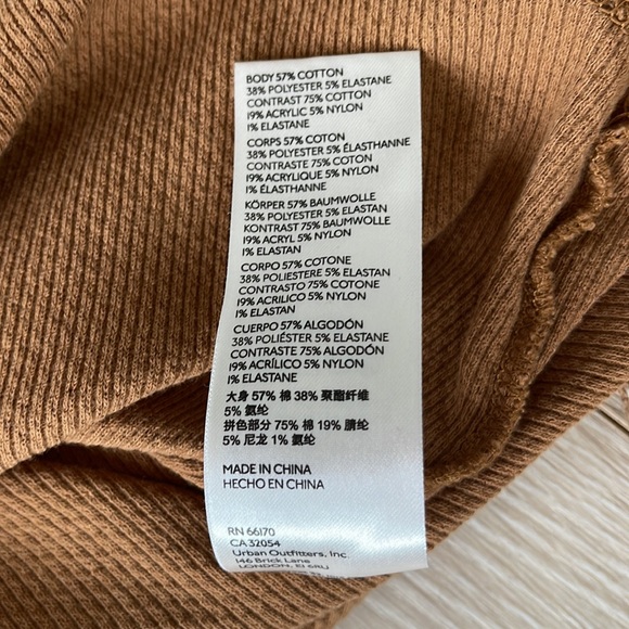 Free People Waffle Thermal Sweater Sleeve Top - Picture 4 of 5